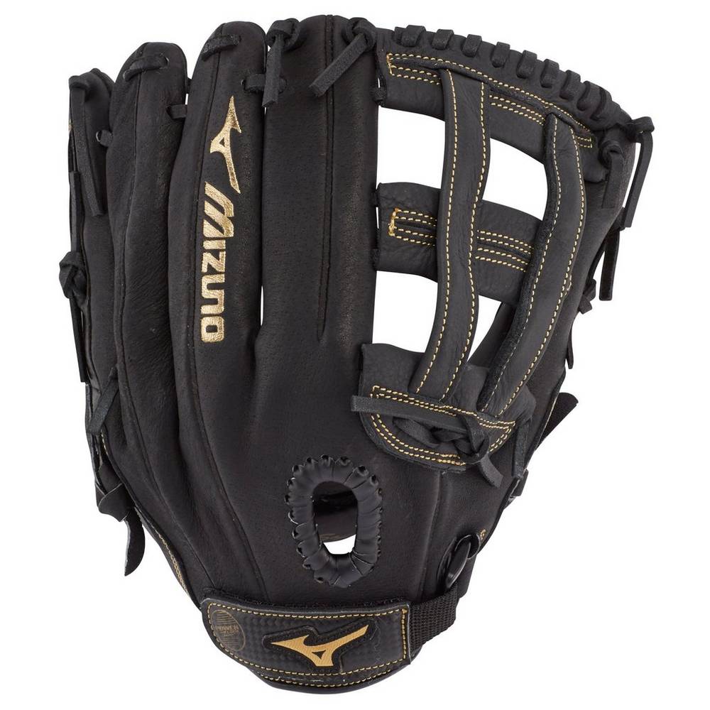 Mizuno Premier Series Slowpitch 12" Férfi Kesztyű Fekete/Arany FQW968051